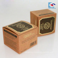 Gold foil stamping craft paper printed box for soap packaging